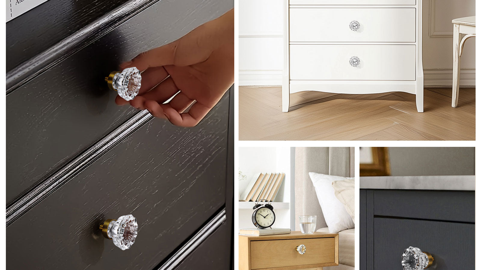 How to Style Glass Cabinet Pulls in Kitchens & Bathrooms