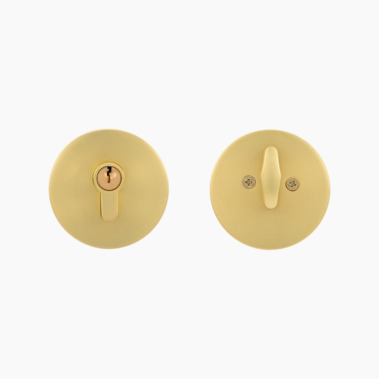 SENY Round Single Cylinder Keyed Entry Deadbolt Lock for Interior & Exterior Doors