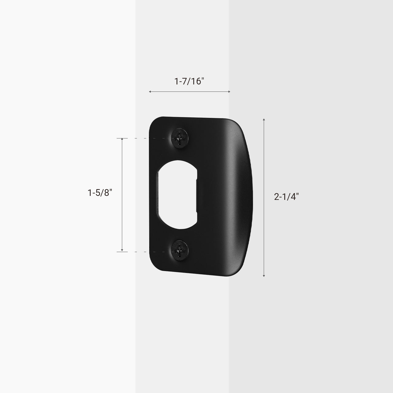 SENY Door Strike Plate – Metal Latch Reinforcement & Repair Plate for Interior Doors