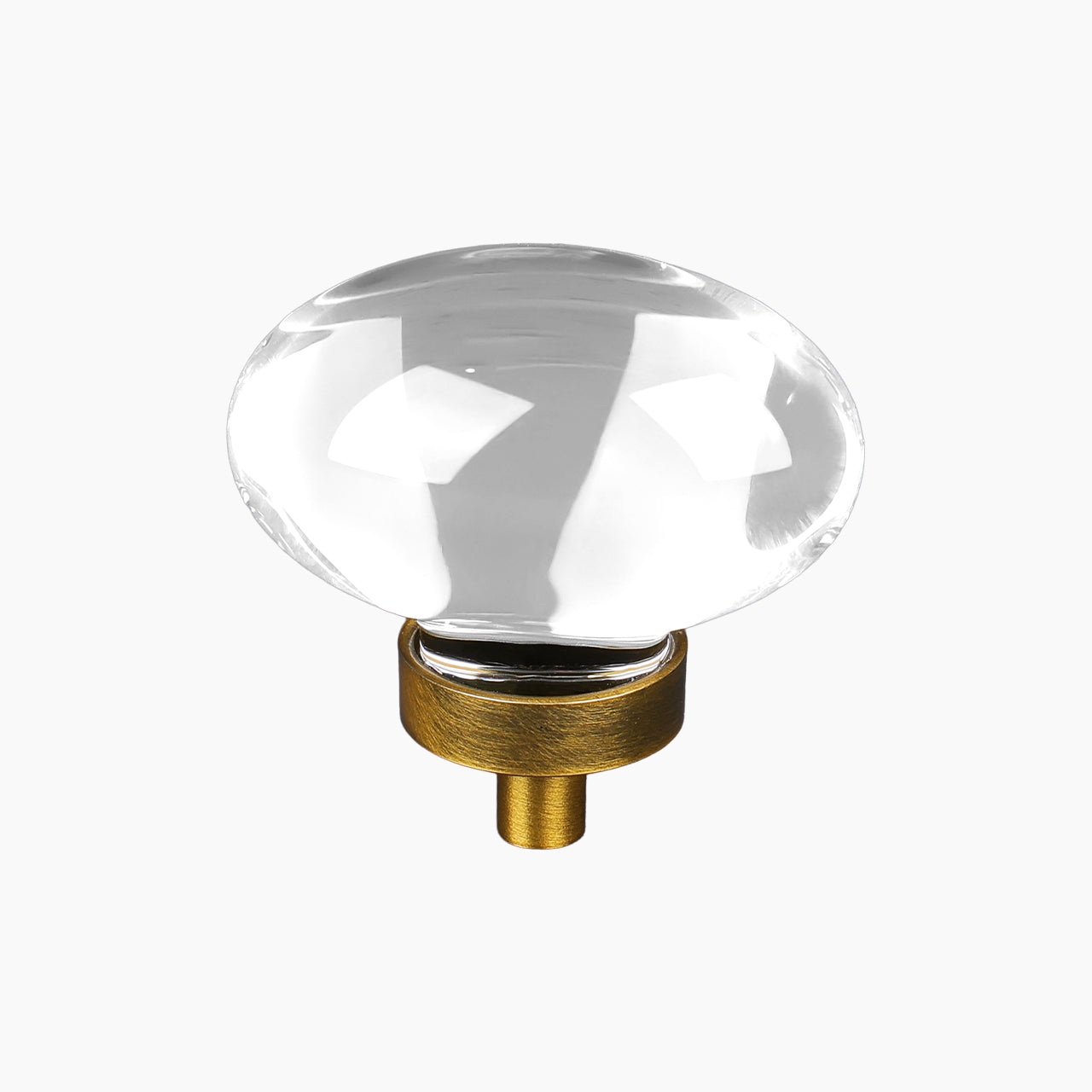 SENY Egg Crystal Cabinet Knobs – Oval Glass Drawer Knobs for Kitchen, Bathroom & Furniture (4 Pack) - Seny Hardware