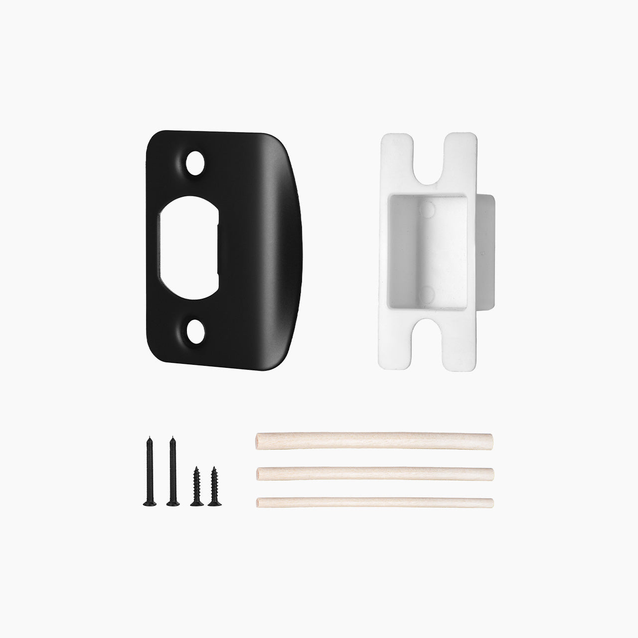 SENY Door Strike Plate – Metal Latch Reinforcement & Repair Plate for Interior Doors