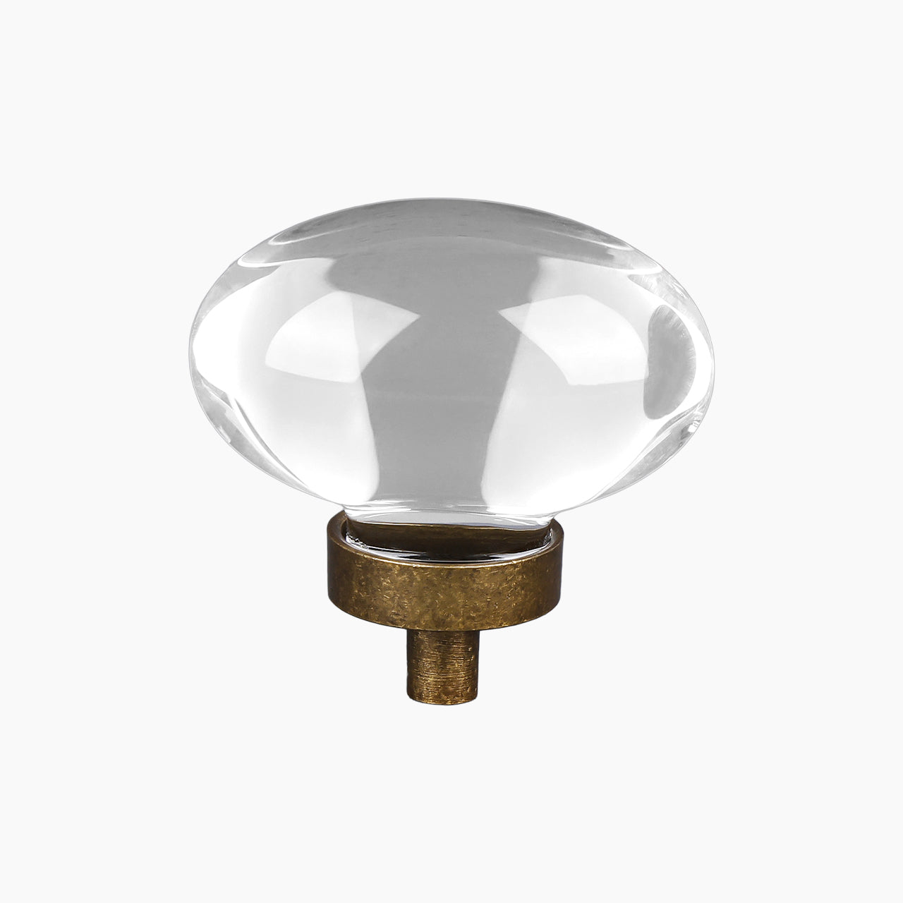 SENY Egg Crystal Cabinet Knobs – Oval Glass Drawer Knobs for Kitchen, Bathroom & Furniture (4 Pack) - Seny Hardware