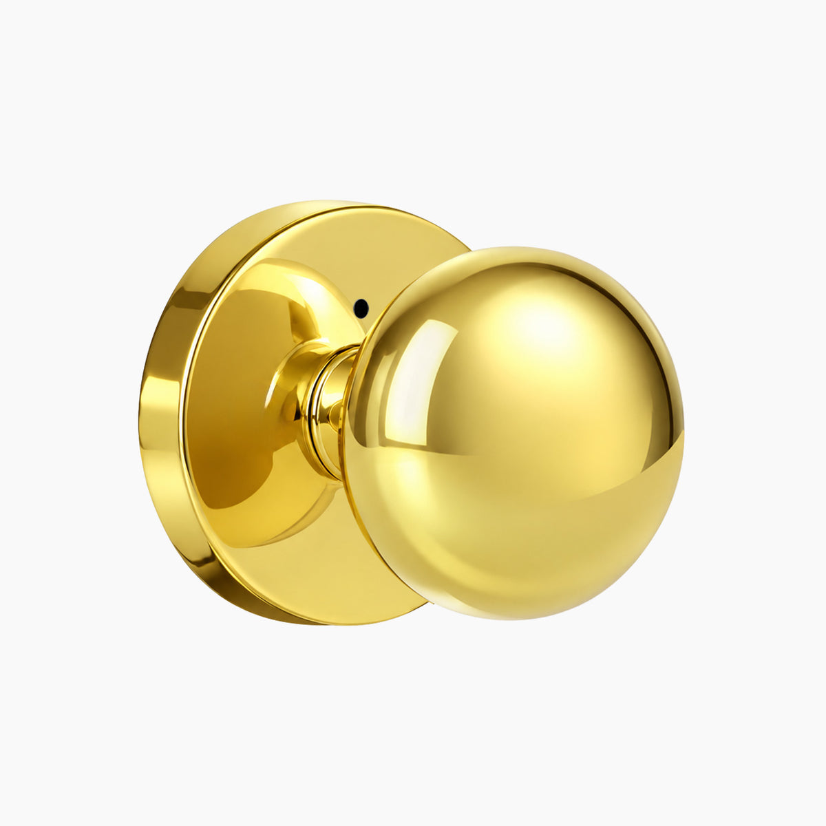 SENY Contemporary Interior Door Knobs with Mushroom Metal Knob & Round Rosette