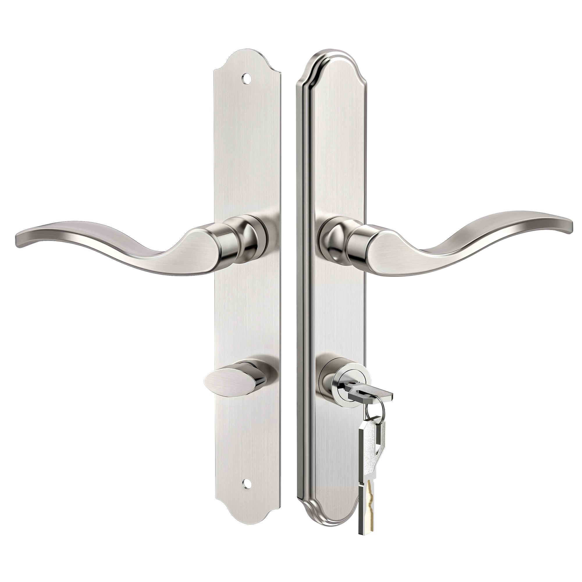 SENY Flat Slot Storm Door Handle & Mortise Lock Replacement for Storm & Screen Doors