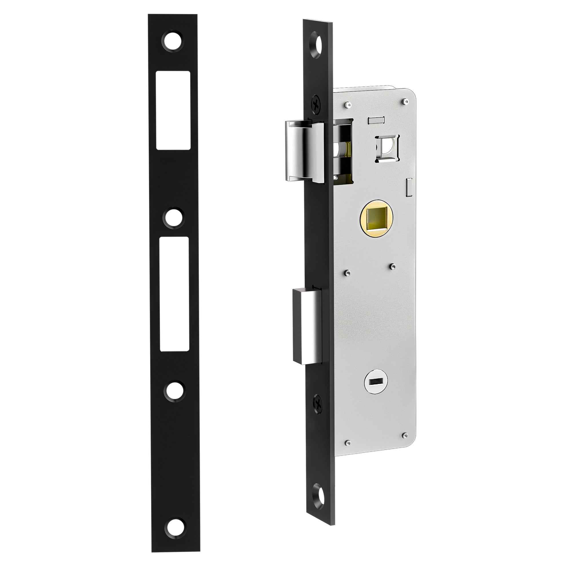 SENY Flat Slot Storm Door Handle & Mortise Lock Replacement for Storm & Screen Doors