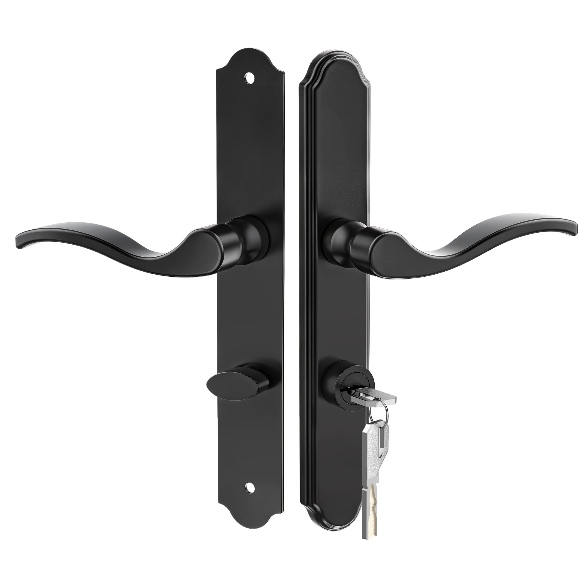 SENY Flat Slot Storm Door Handle & Mortise Lock Replacement for Storm & Screen Doors