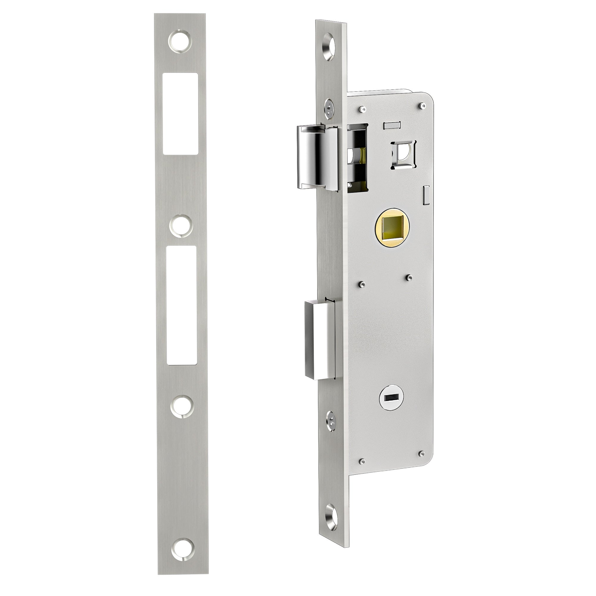 SENY Flat Slot Storm Door Handle & Mortise Lock Replacement for Storm & Screen Doors