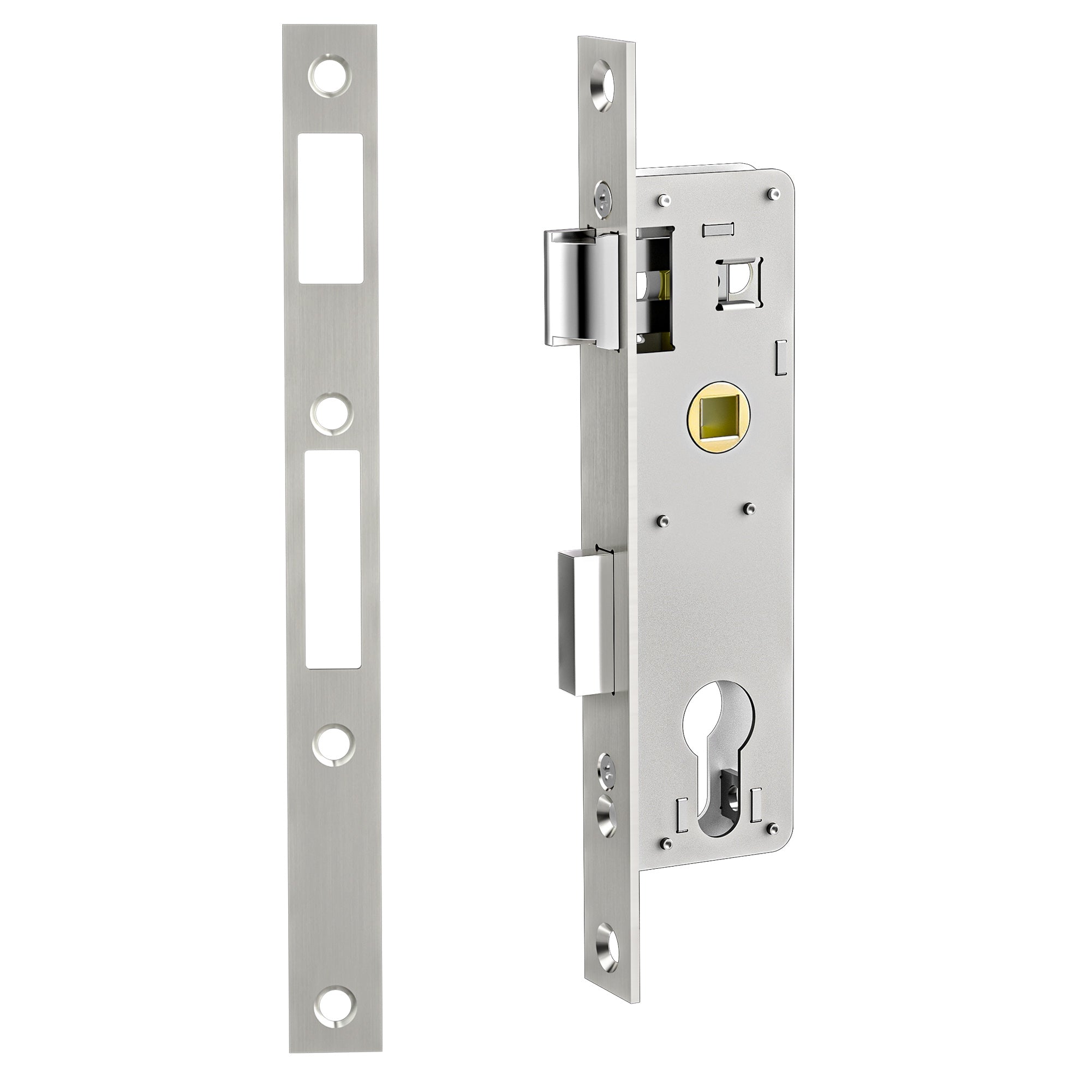 SENY 2-1/2" PZ Storm Door Handle & Mortise Lock Replacement for Storm & Screen Doors