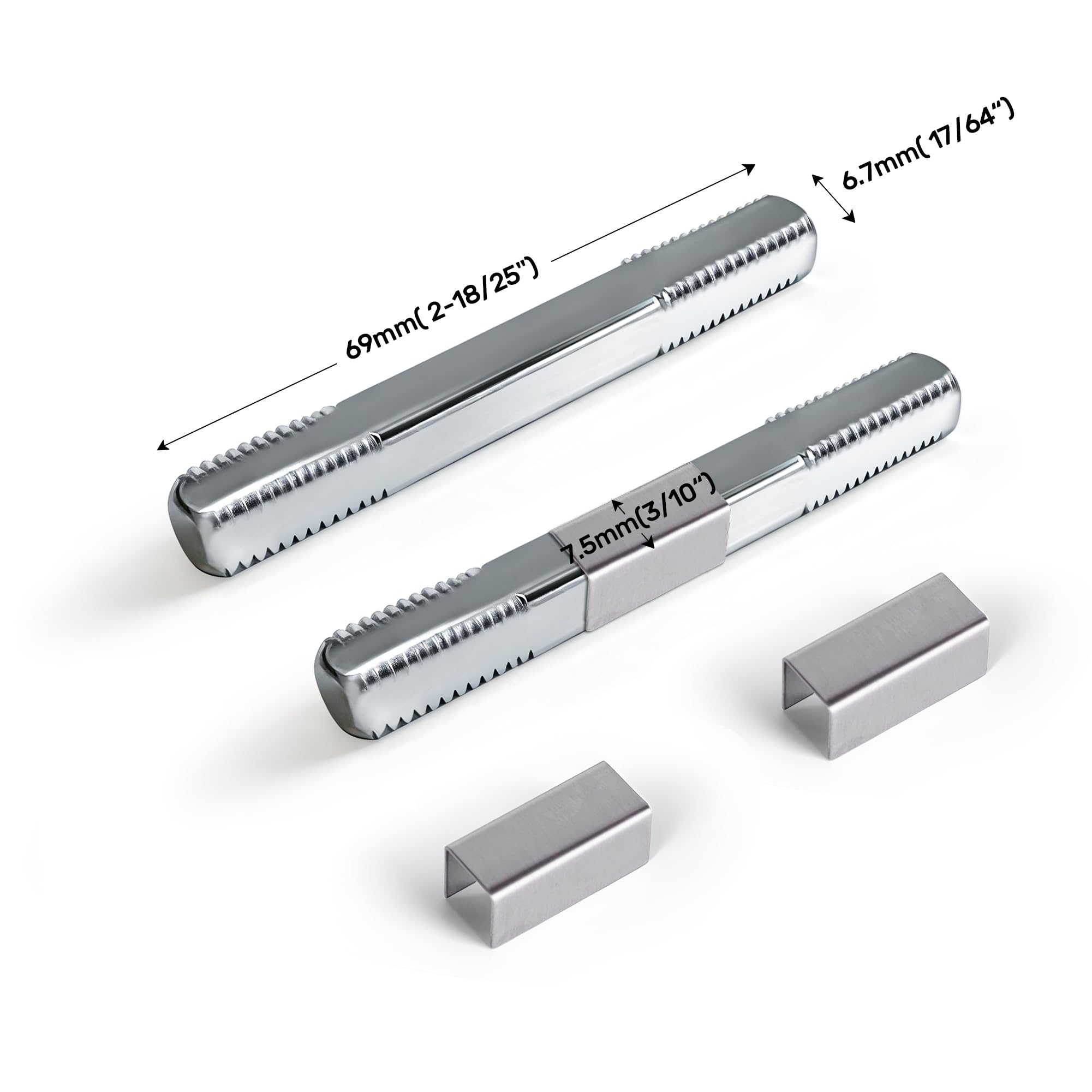 SENY Square Door Knob Spindles for Mortise Locks – 2 Pack