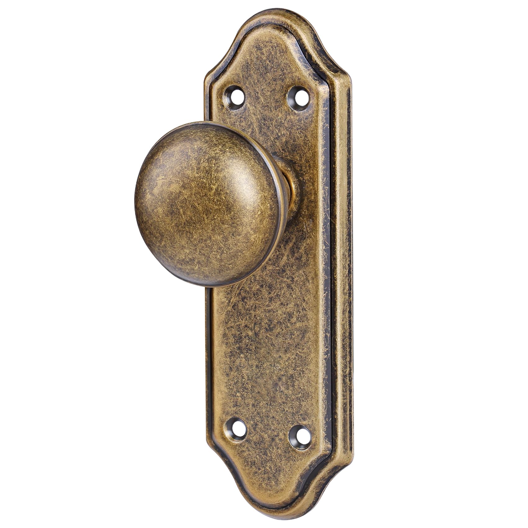 SENY Vintage Mortise Lock Set with Skeleton Key, Classic Door Hardware for Interior Doors