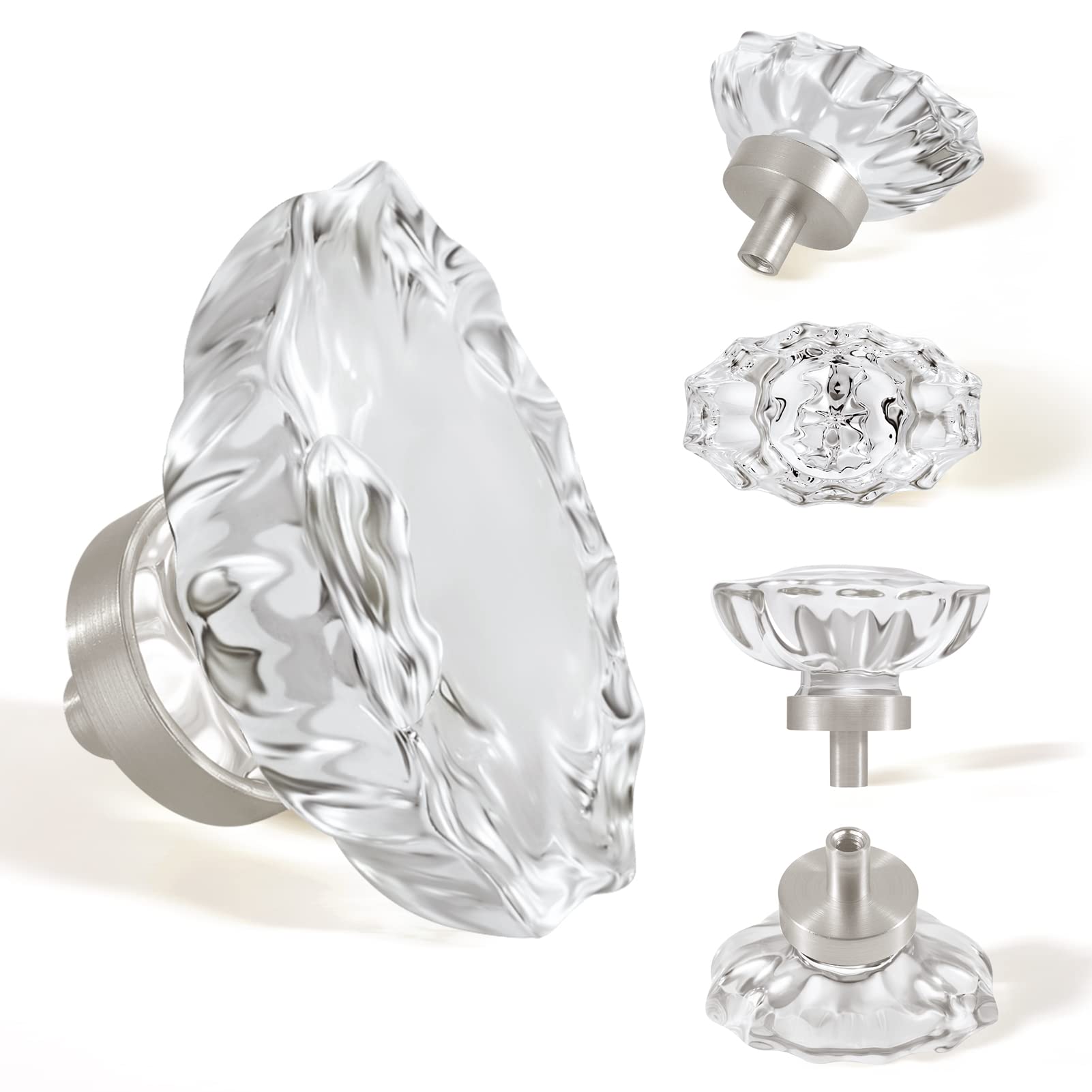 SENY Oval Crystal Cabinet Knobs – Glass Drawer Knobs