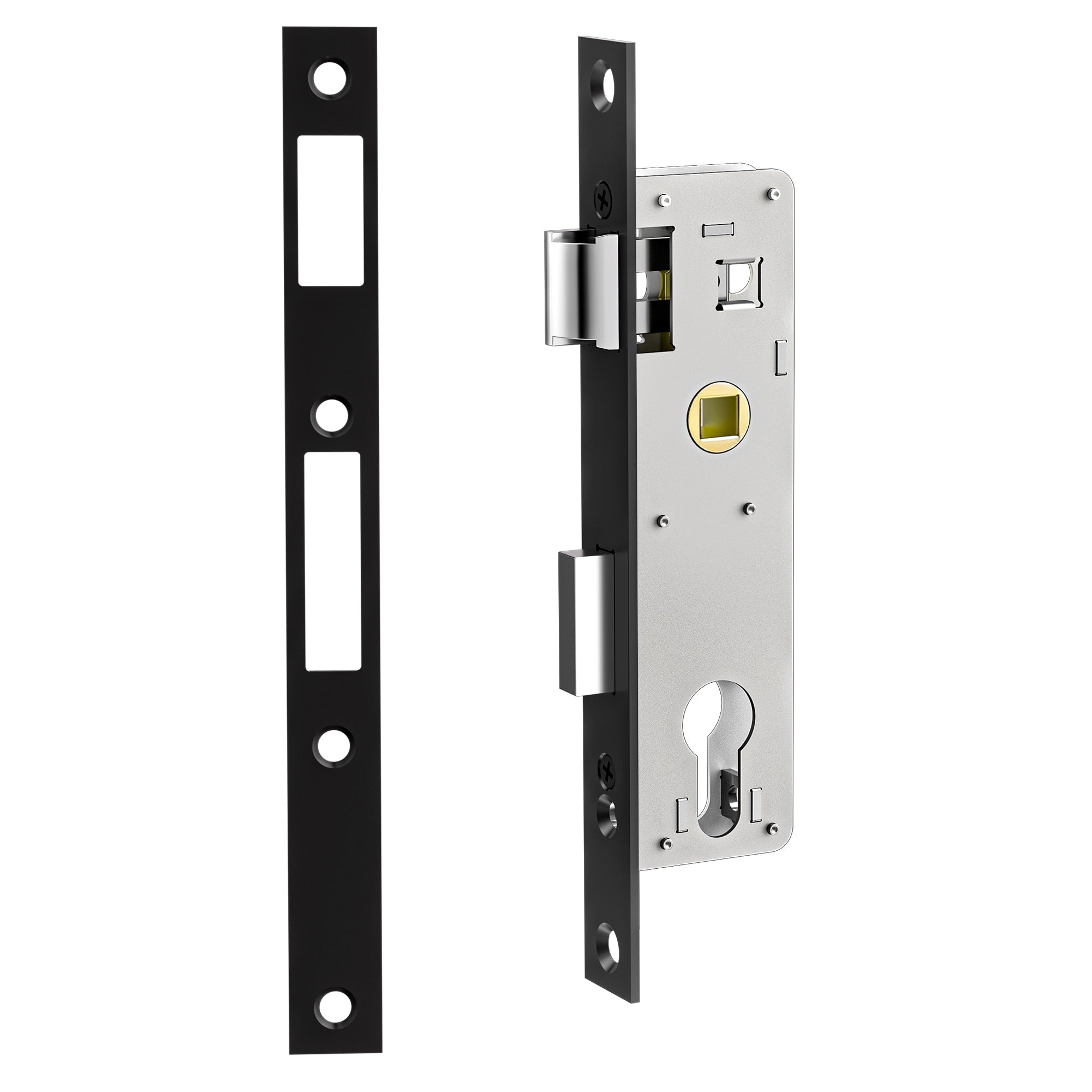 SENY 2-1/2" PZ Storm Door Handle & Mortise Lock Replacement for Storm & Screen Doors