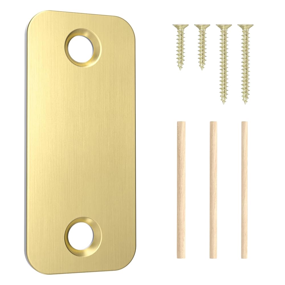 SENY Door Hole Cover Plate – 2-1/4" × 1" Door Frame Filler Plate