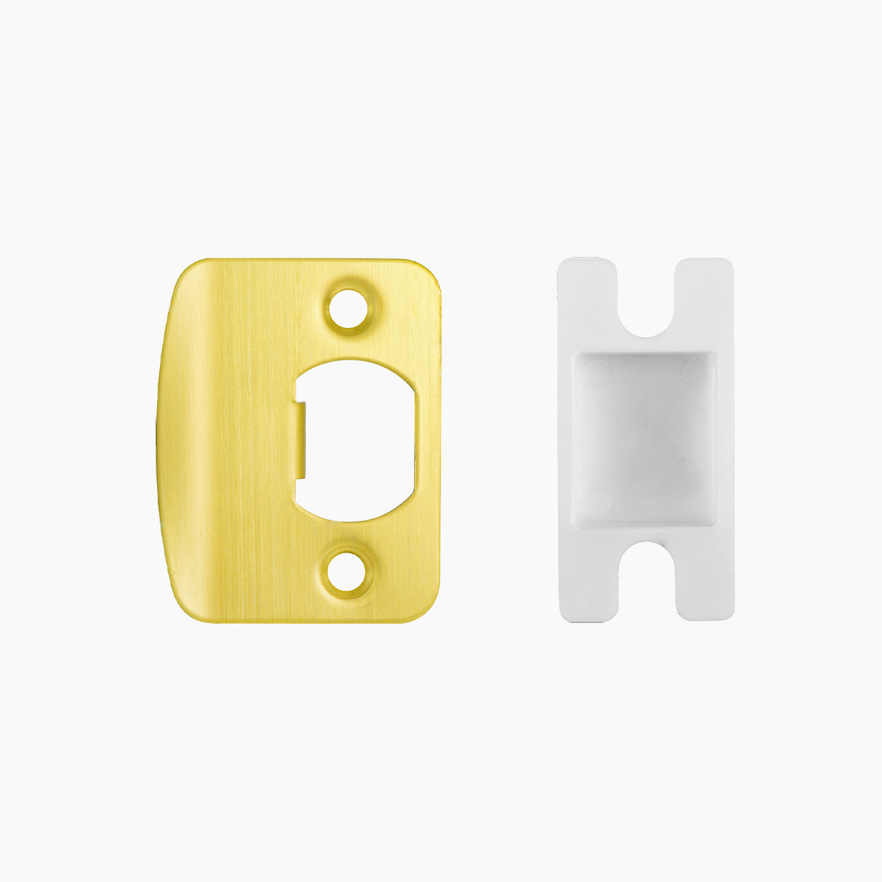SENY Door Strike Plate – Metal Latch Reinforcement & Repair Plate for Interior Doors