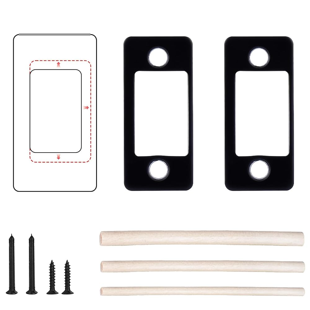 Seny Deadbolt Restorer Strike Plate – Adjustable Repair Plate for Misaligned Door Locks