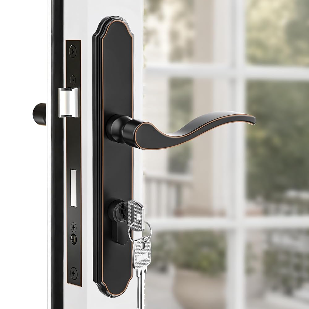 SENY 2-1/2" PZ Storm Door Handle & Mortise Lock Replacement for Storm & Screen Doors