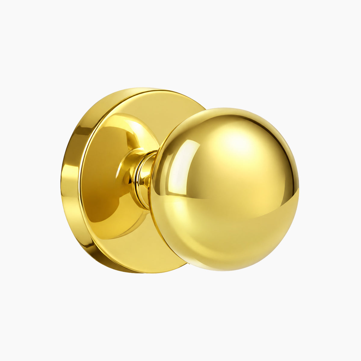 SENY Contemporary Interior Door Knobs with Mushroom Metal Knob & Round Rosette