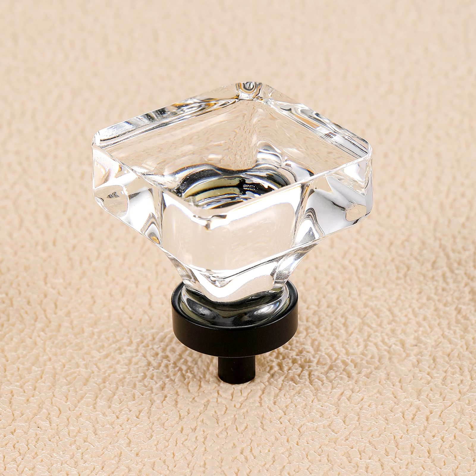 SENY Square Crystal Cabinet Knobs – Glass Drawer Knobs