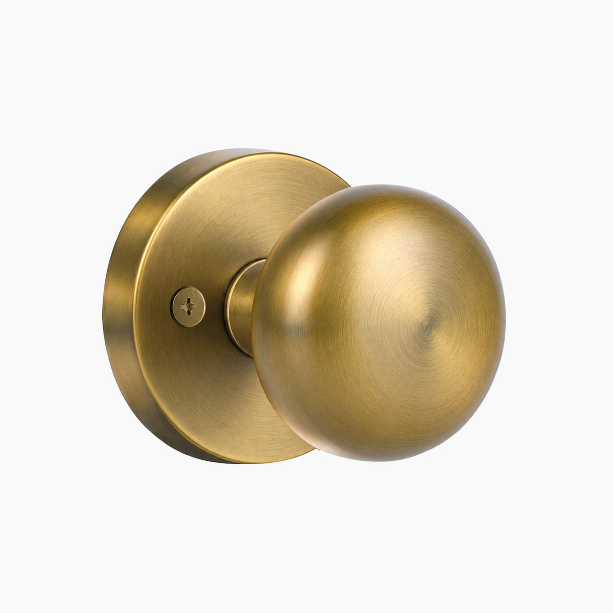 SENY Contemporary Interior Door Knobs with Mushroom Metal Knob & Round Rosette