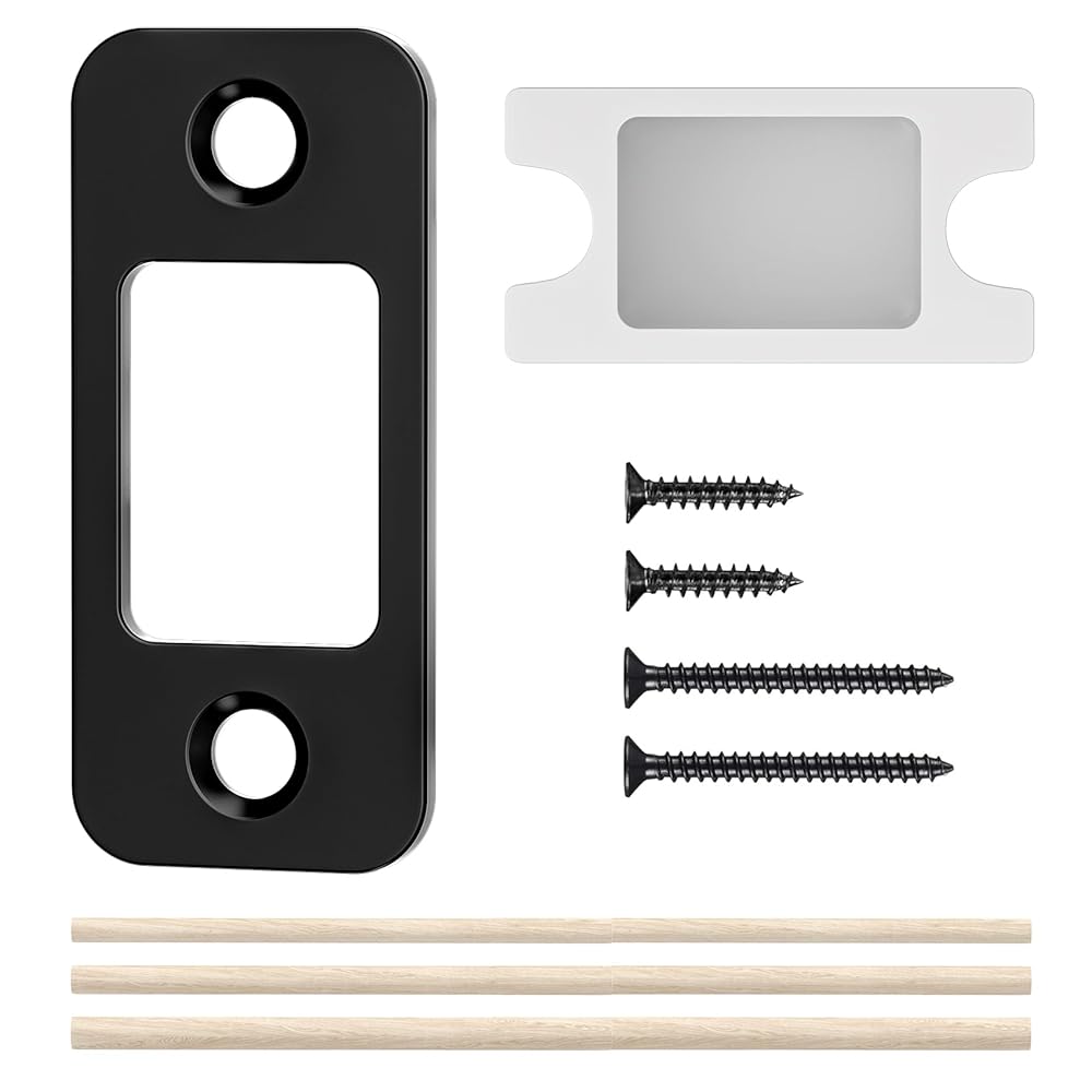 SENY Deadbolt Strike Plate Replacement – Door Latch Strike Plate for Misaligned Doors