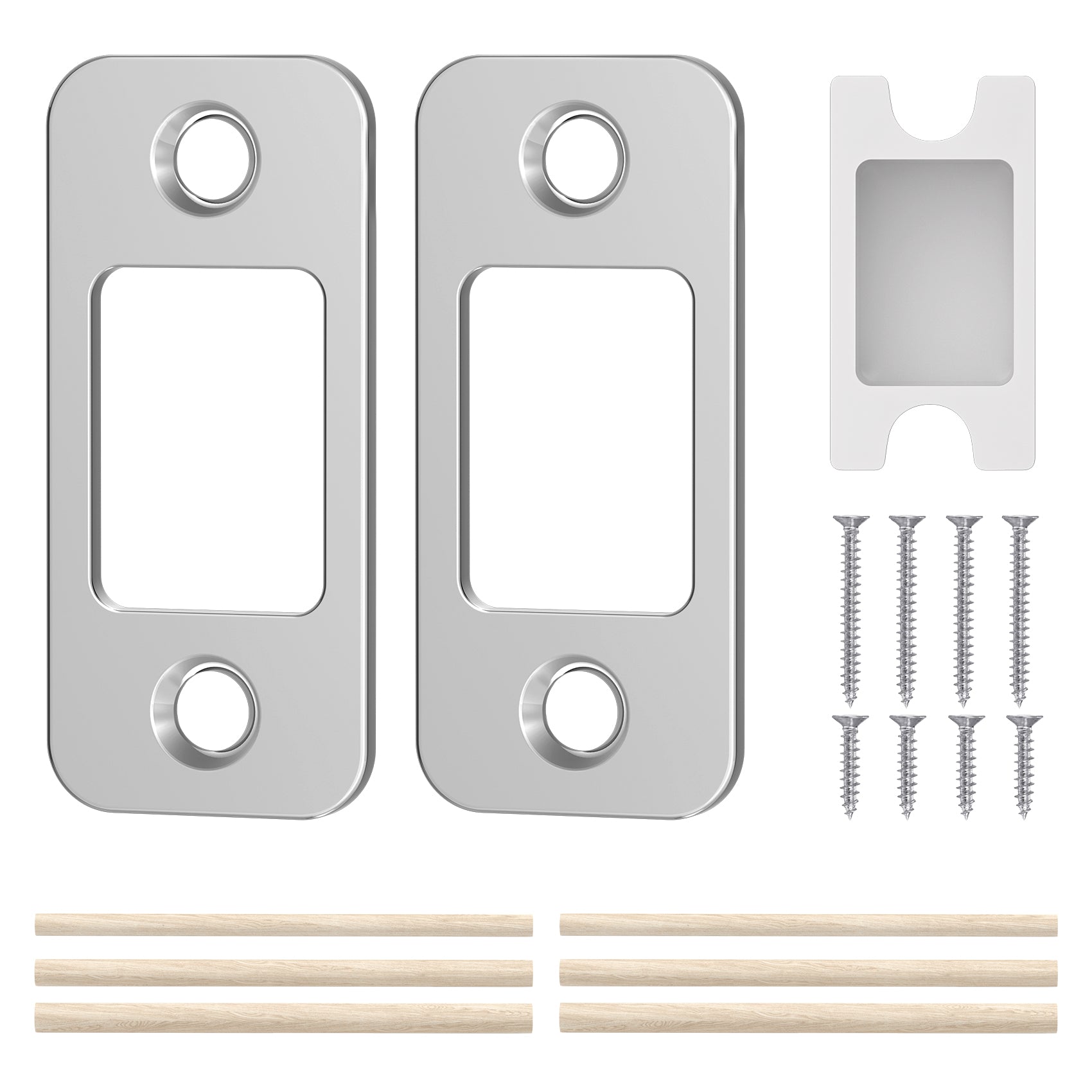 SENY Deadbolt Strike Plate Replacement – Door Latch Strike Plate for Misaligned Doors