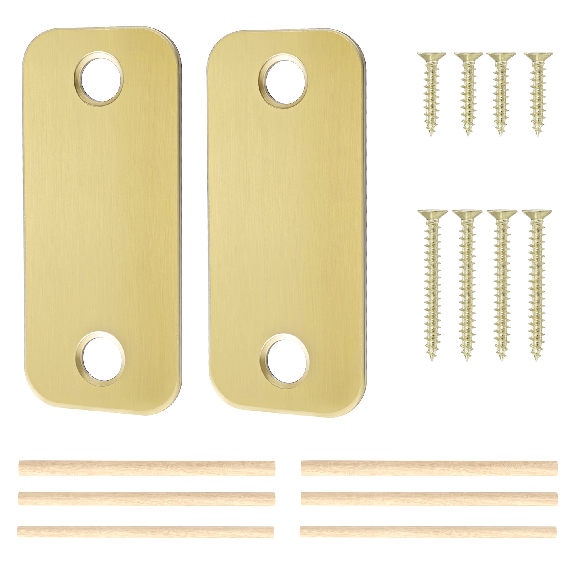 SENY Door Hole Cover Plate – 2-1/4" × 1" Door Frame Filler Plate