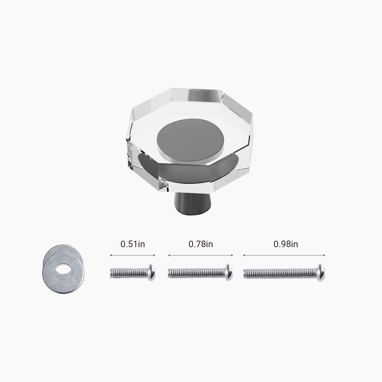 clear dresser knobs