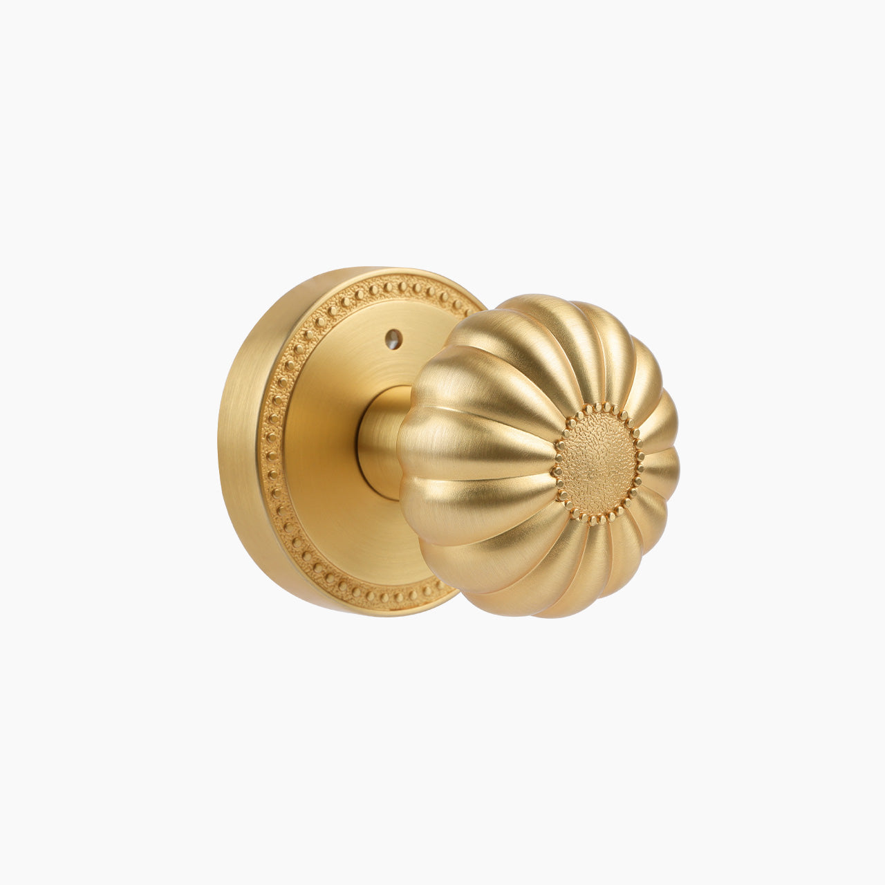 SENY Privacy Door Knob for Bedroom & Bathroom, Vintage Pumpkin Style