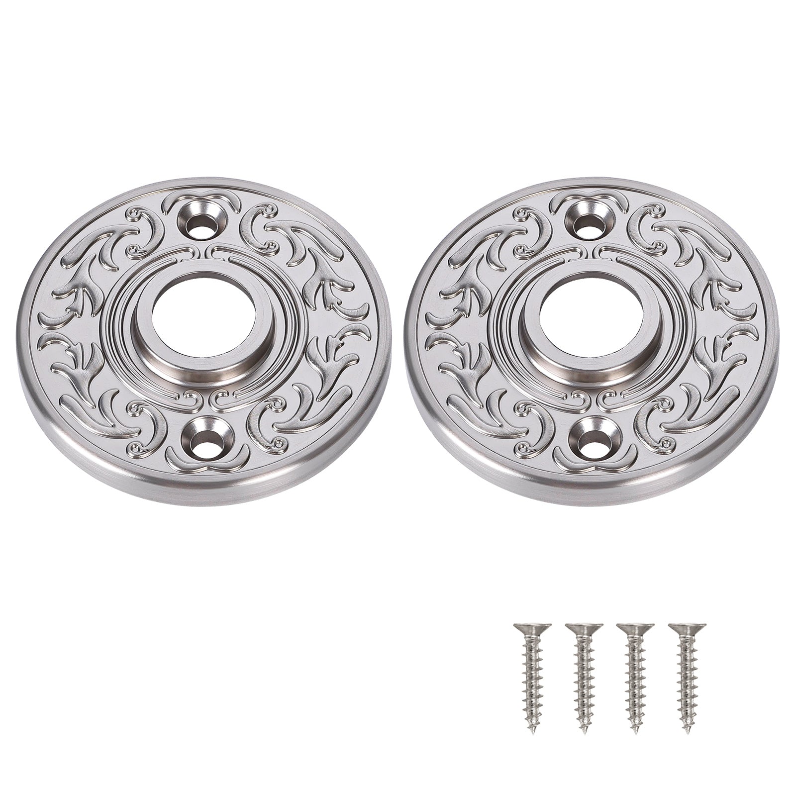 SENY Vintage Round Door Knob Rosette Plates – Decorative Escutcheon Backplates for Mortise & Rim Locks