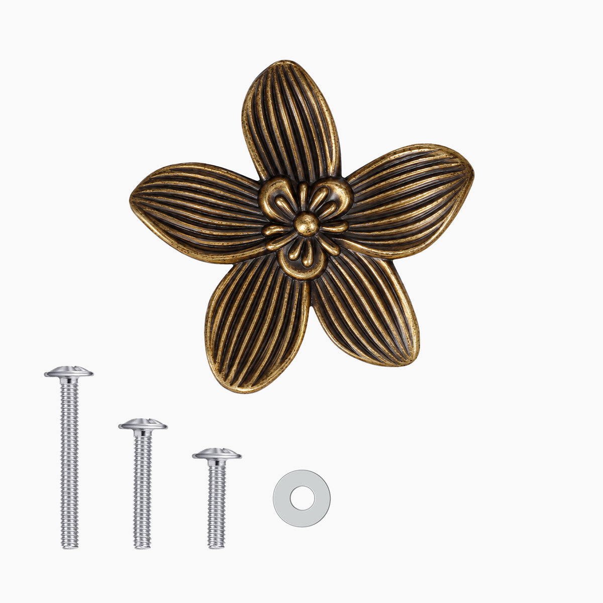 SENY Floral Cabinet Knobs – Decorative Flower Drawer Knobs for Cabinets, Dressers & Furniture