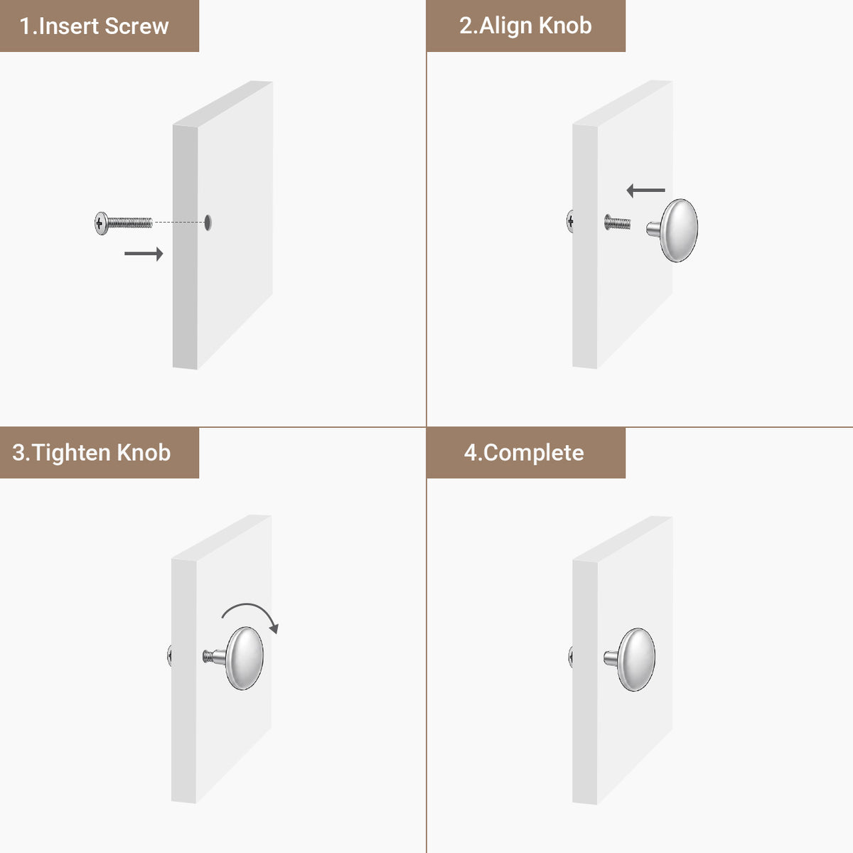 SENY Vintage Fan-Shaped Cabinet Knobs – Solid Metal Drawer Knobs for Kitchen, Dresser & Furniture