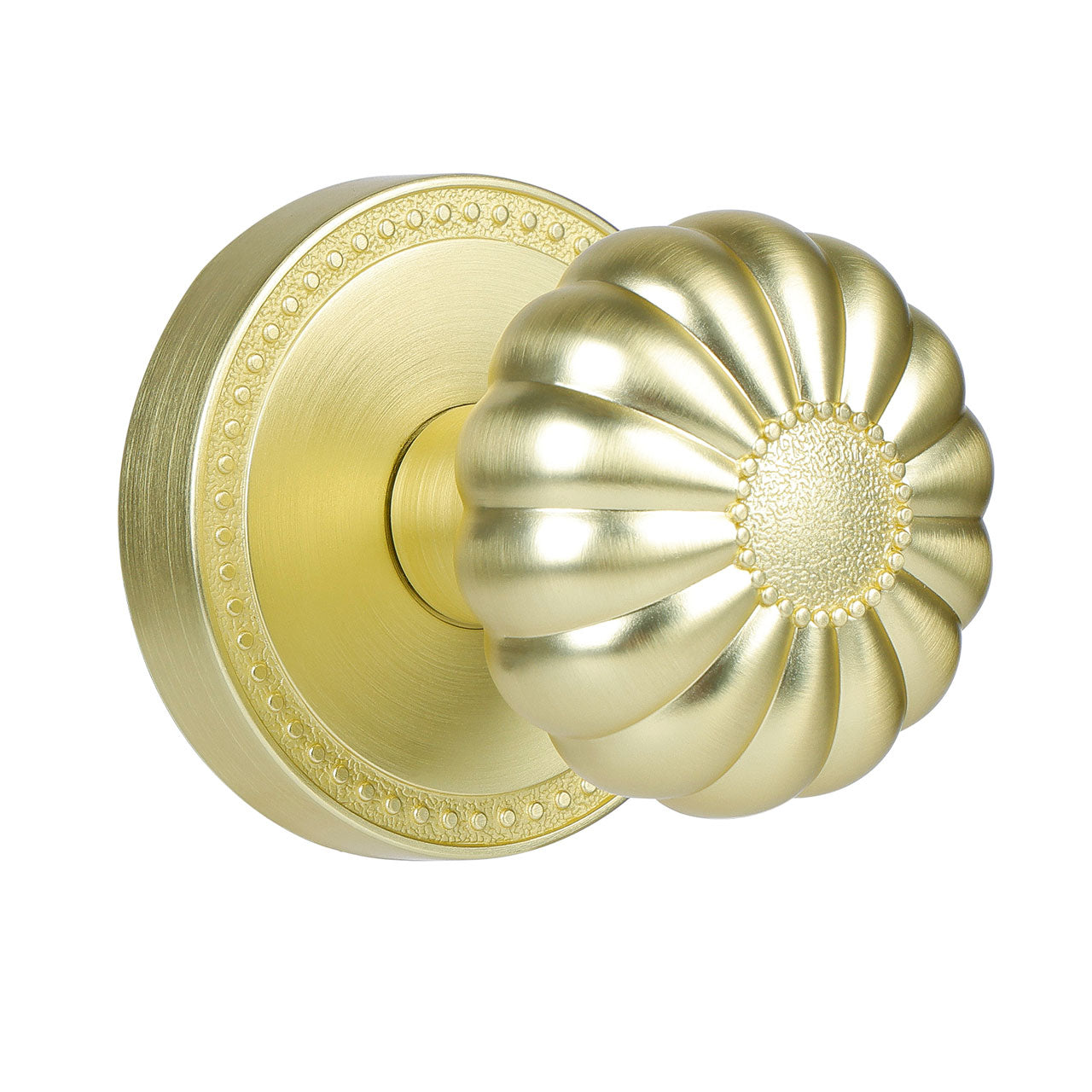 SENY Privacy Door Knob for Bedroom & Bathroom, Vintage Pumpkin Style