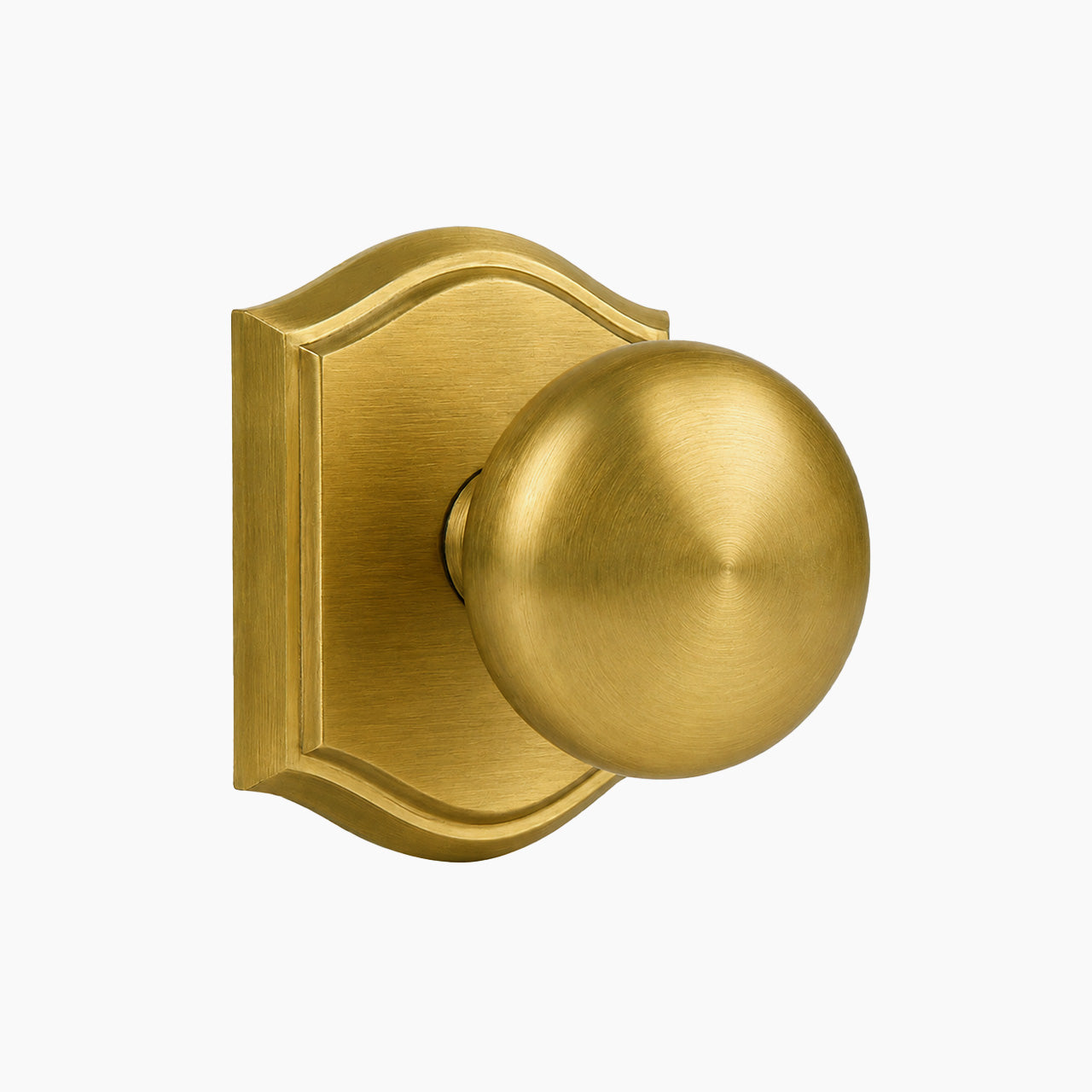 SENY Door Knobs with Backplate – Arched Interior Door Knob Set (Privacy, Passage, Dummy)