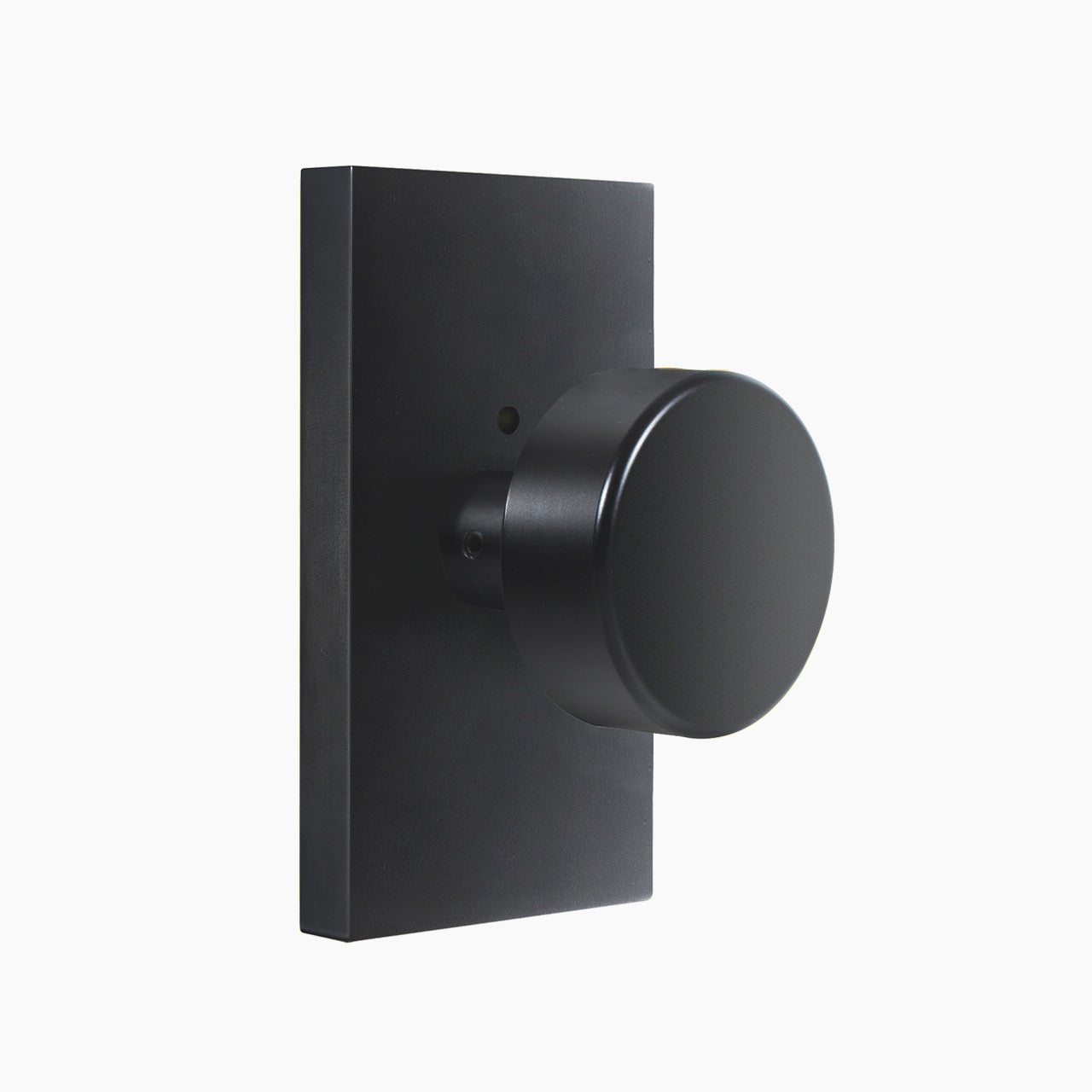 Backplate privacy door knobs matte black finish SENY