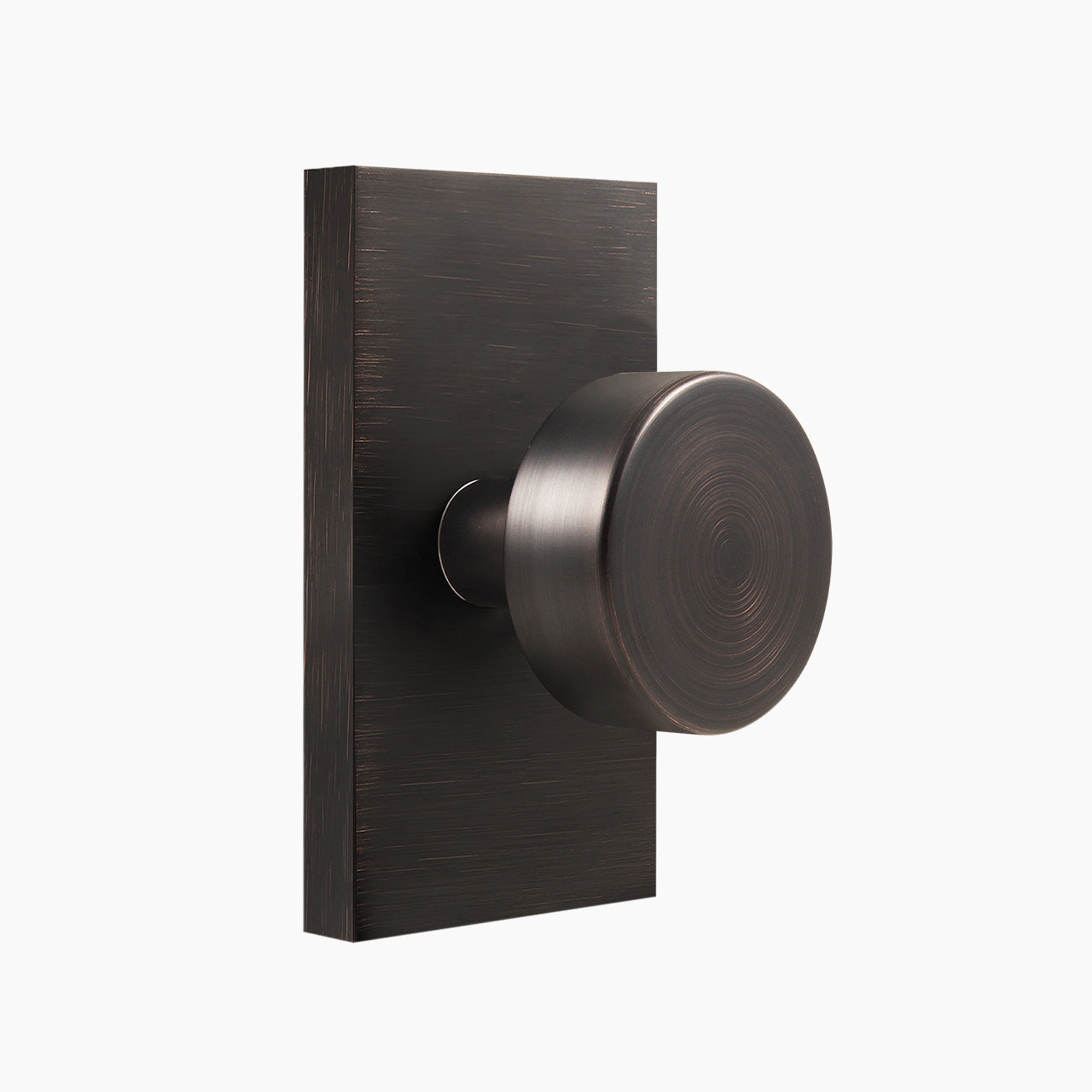 Backplate dummy door knobs oil rubbed bronze finish SENY