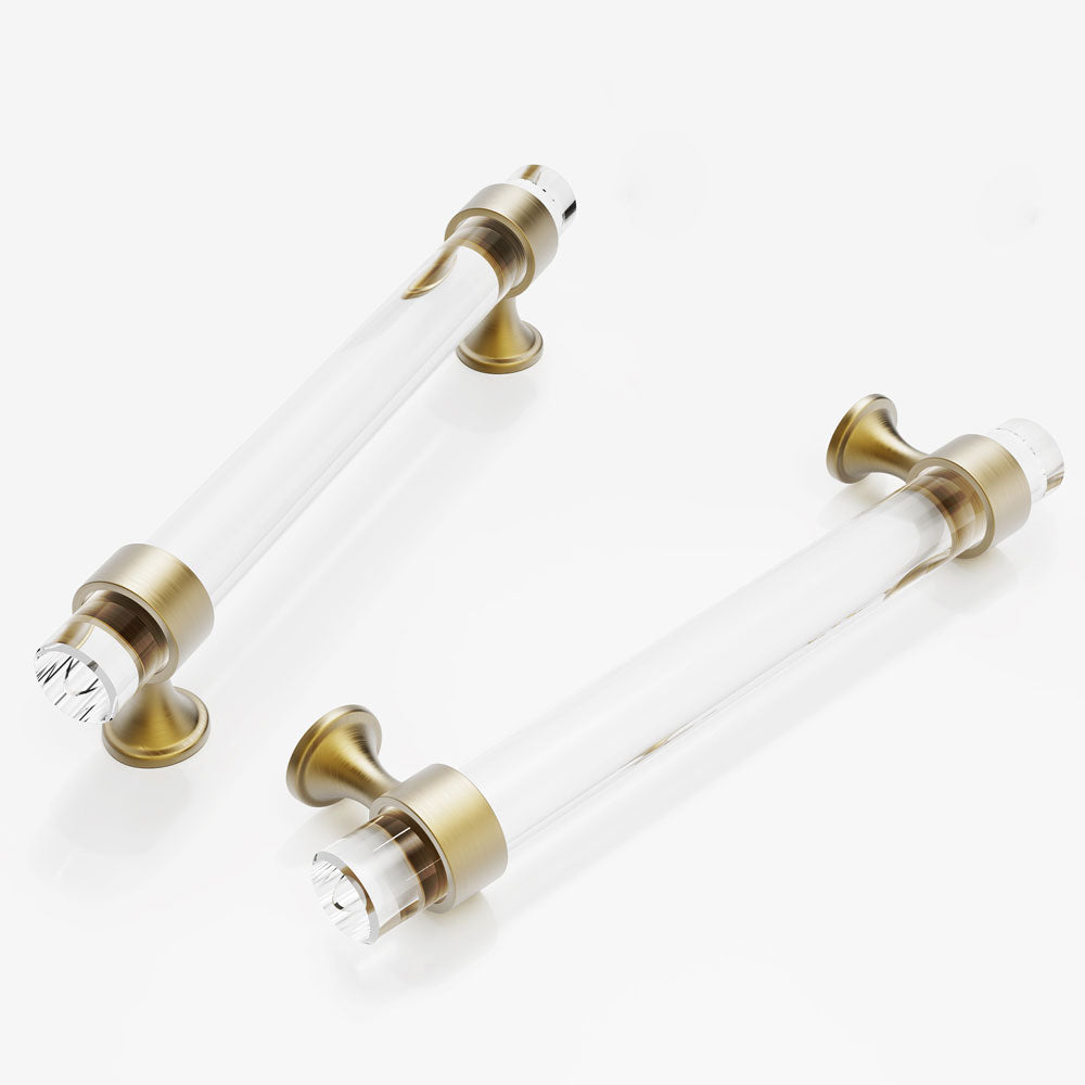 brushed brass cabinet handles