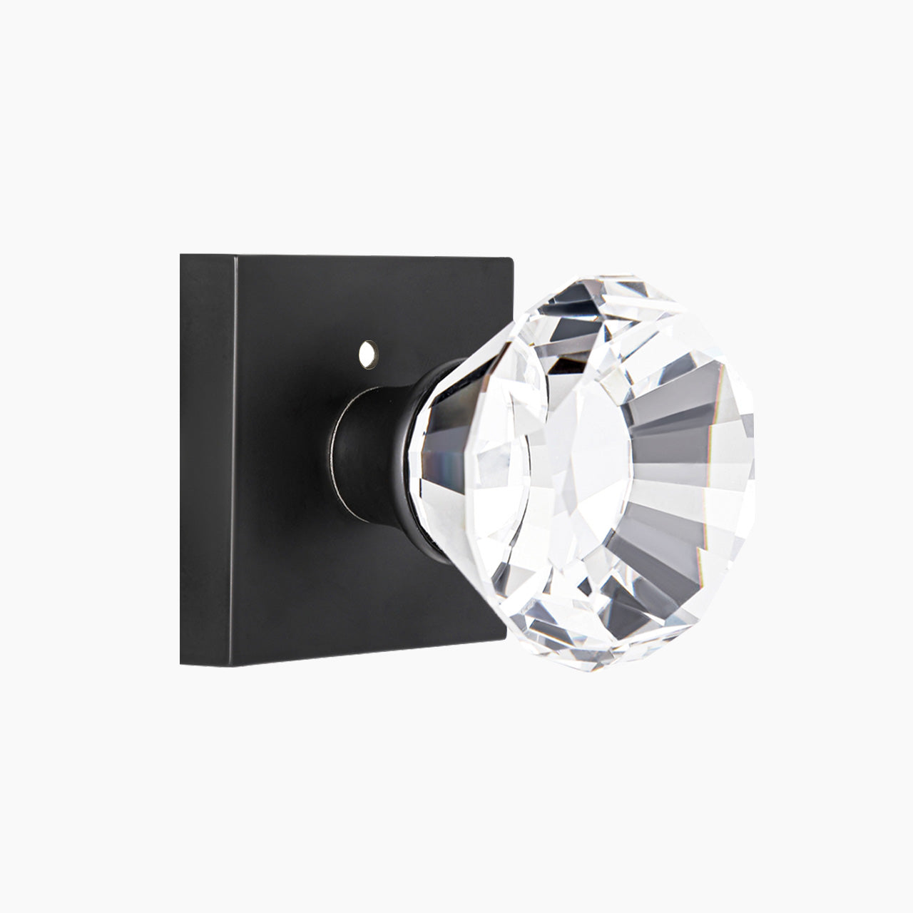 crystal door knobs interior matte black privacy door knob with lock SENY
