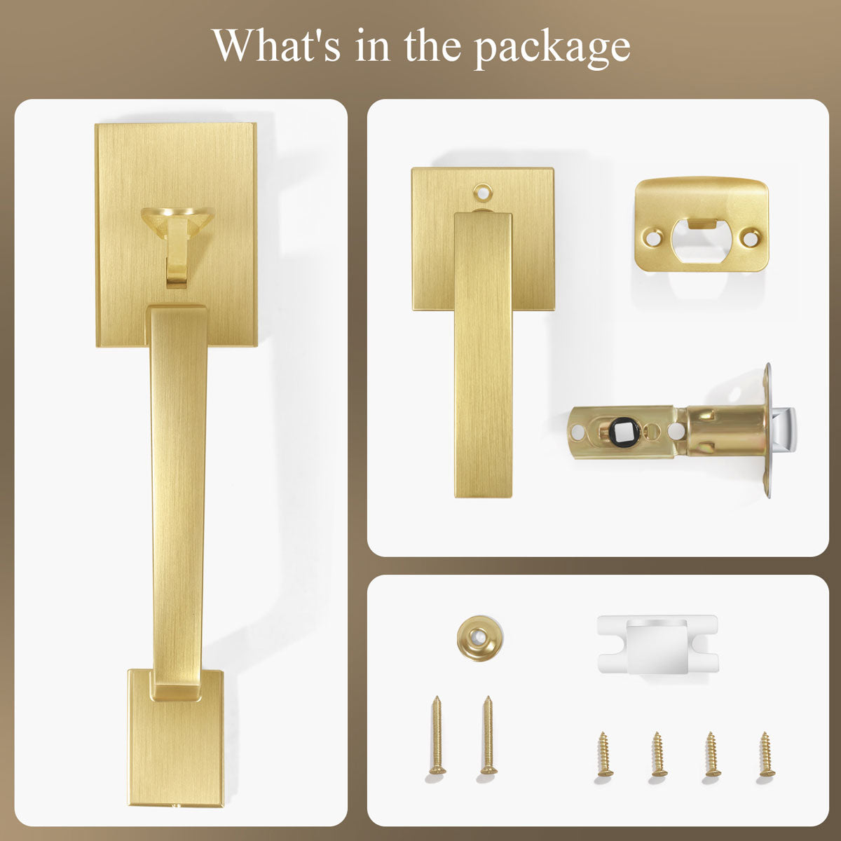 front door lever set