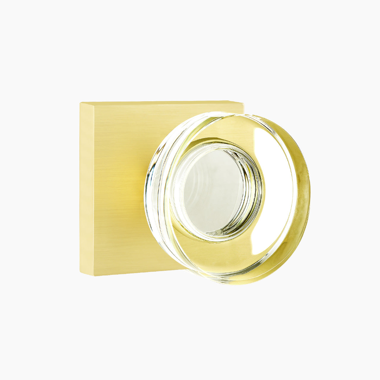 glass door knobs interior brushed gold dummy SENY