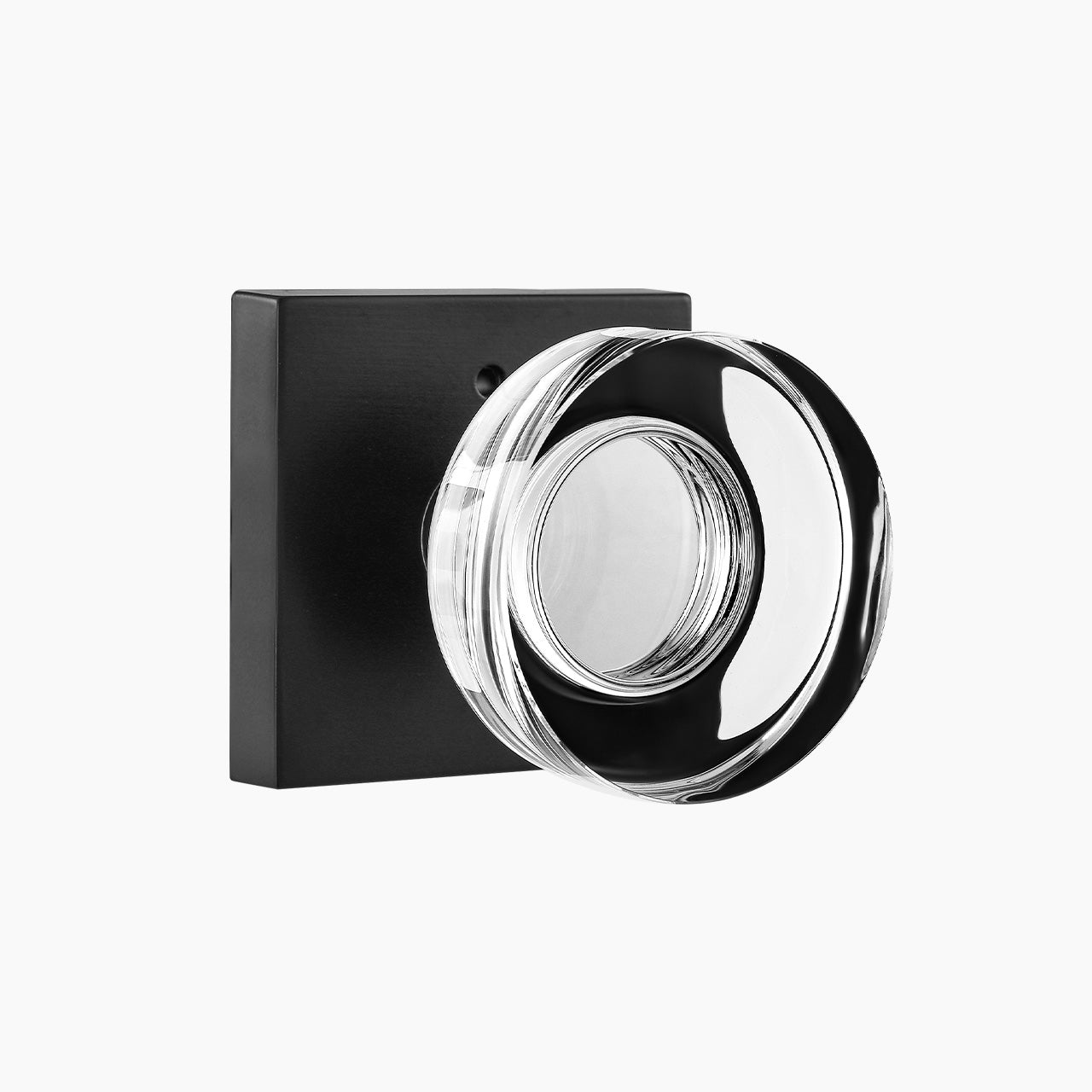 glass door knobs interior matte black privacy SENY