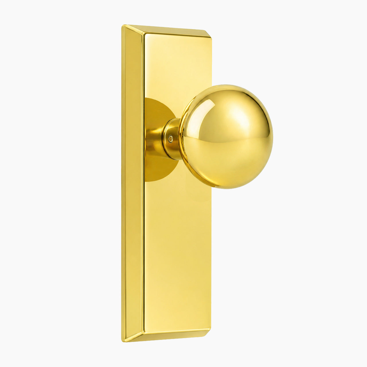 SENY Interior Door Knob with Rectangular Backplate for Modern Interior Doors