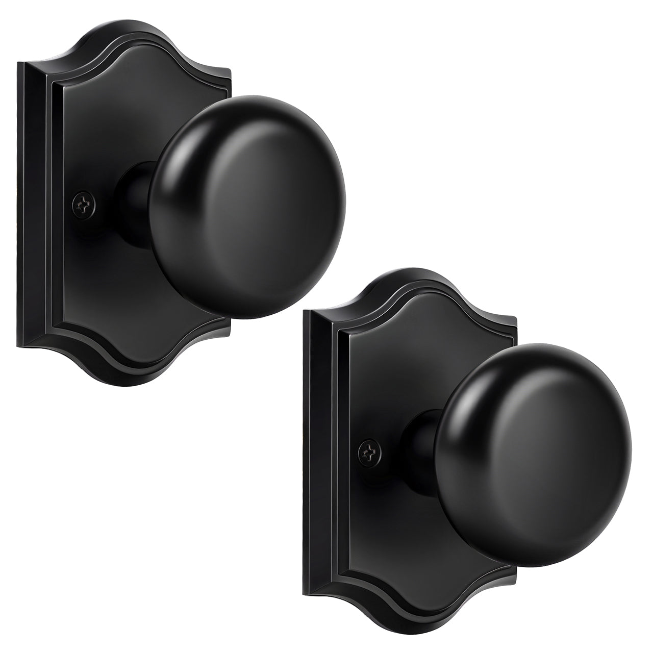 SENY Vintage Interior Door Knobs – Round Door Knobs for Bedroom, Bathroom, Hallway & Closet