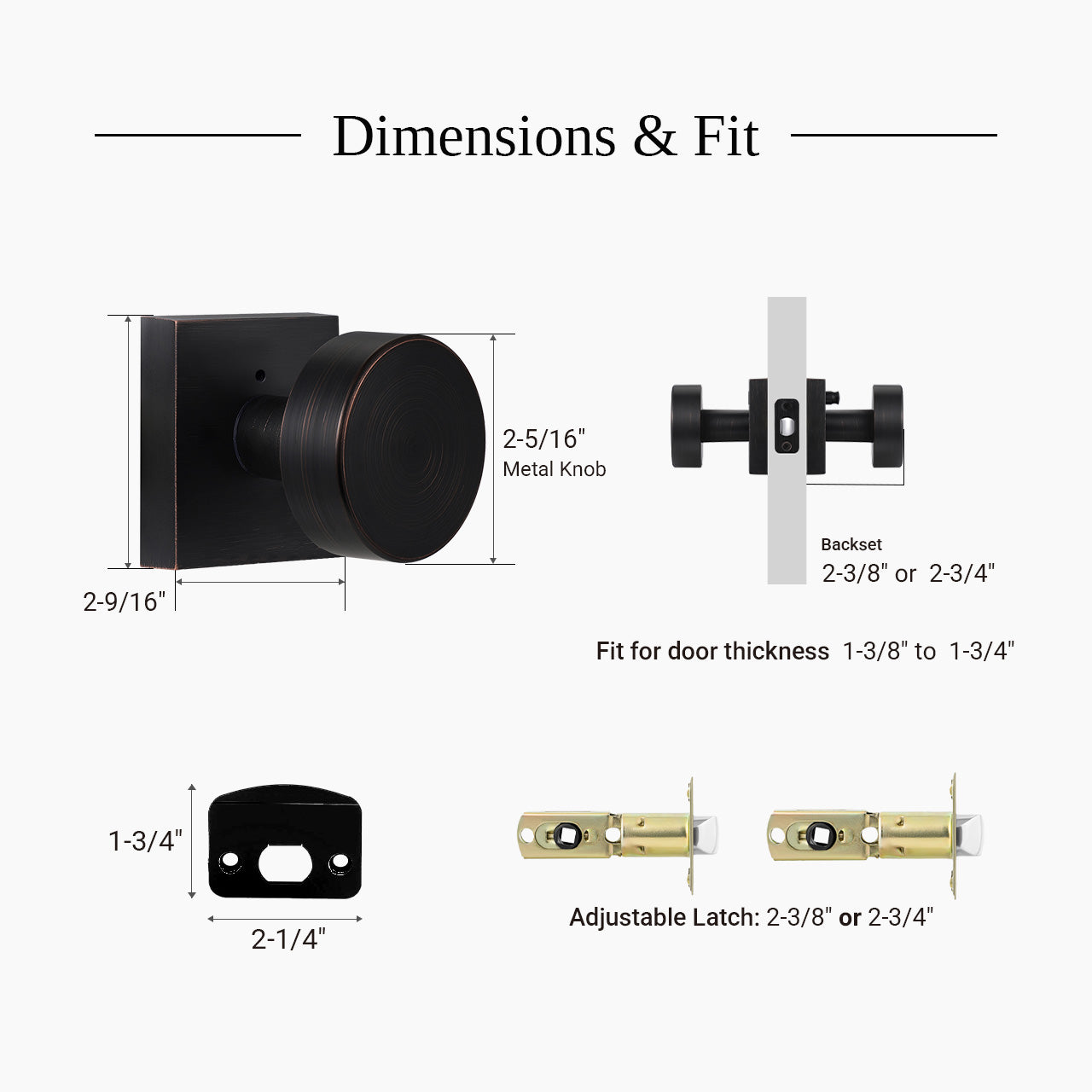 modern interior door knobs dimensions and size details interior door knob set SENY