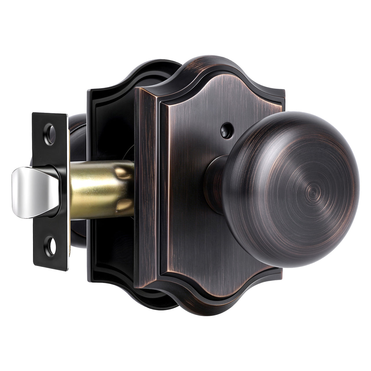 SENY Vintage Interior Door Knobs – Round Door Knobs for Bedroom, Bathroom, Hallway & Closet