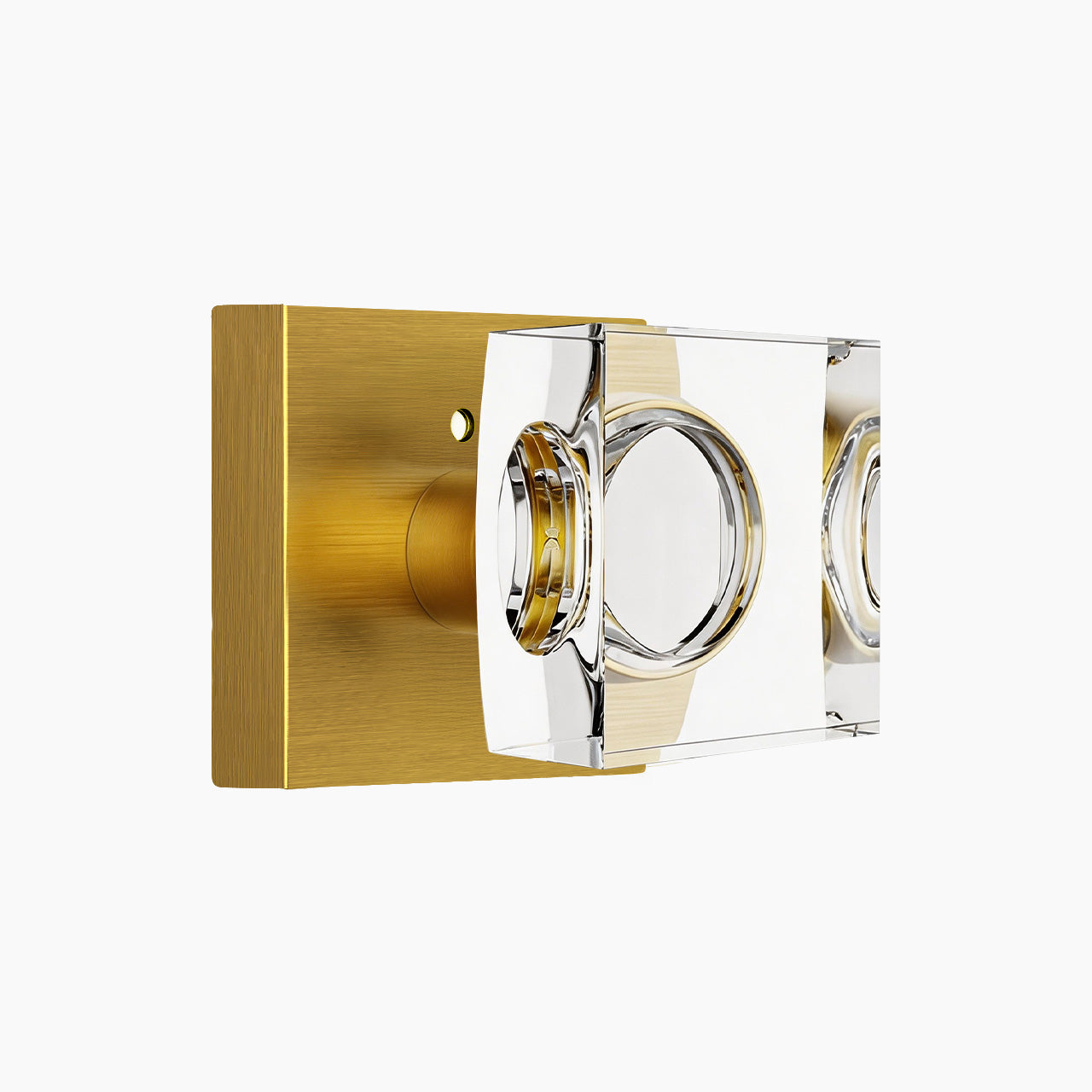 square backplate door knob antique brass finish privacy function SENY