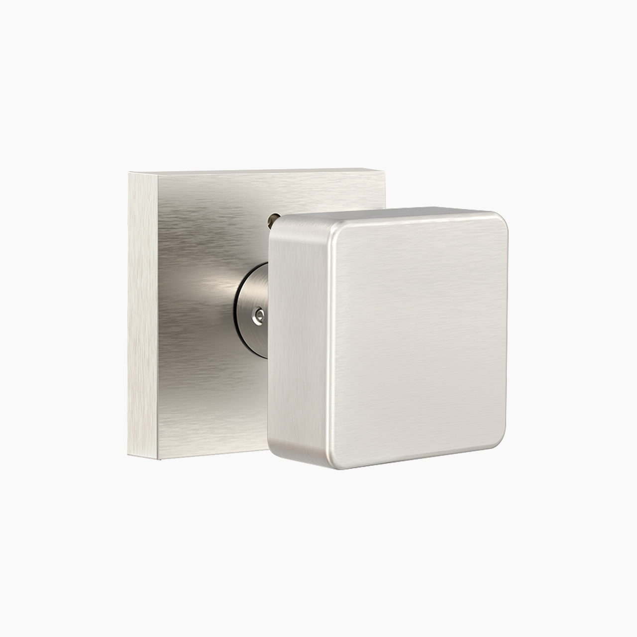 Square door knobs satin nickel privacy function SENY