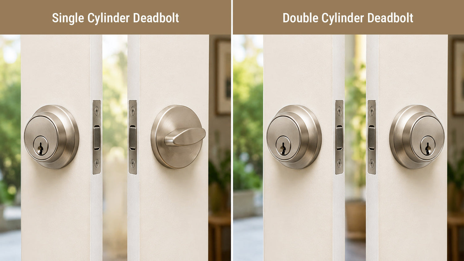 Single vs Double Cylinder Deadbolts | Security & Usage Guide