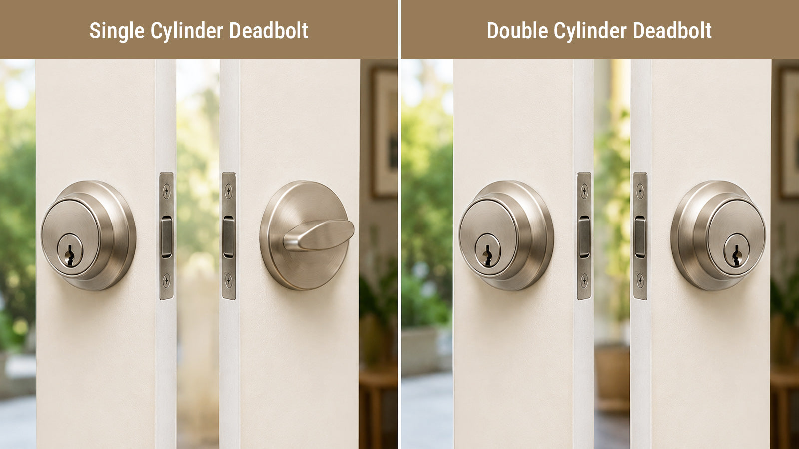 Single vs Double Cylinder Deadbolts | Security & Usage Guide