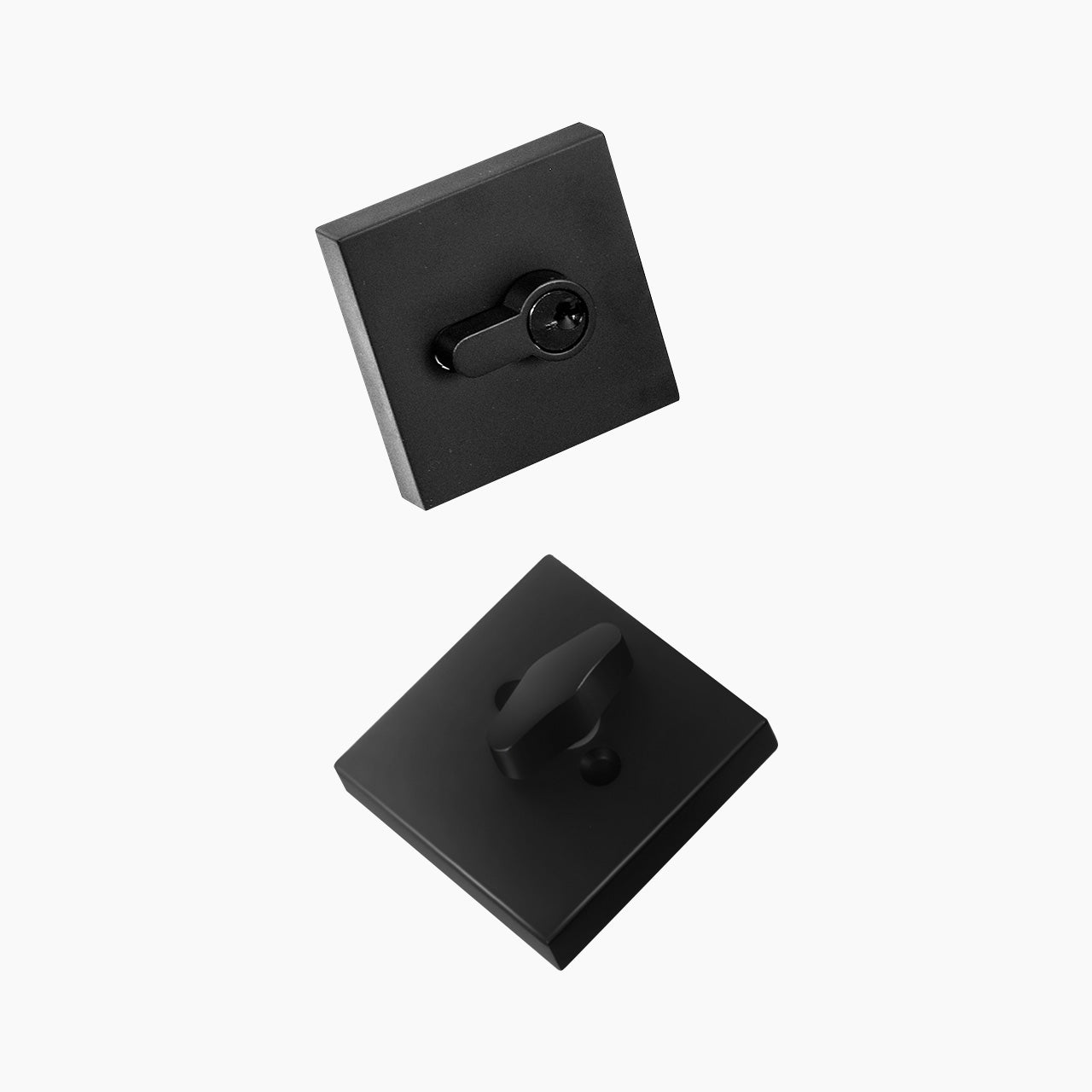 SENY Square Single Cylinder Deadbolt Lock, Low-Profile Design for Interior & Exterior Doors