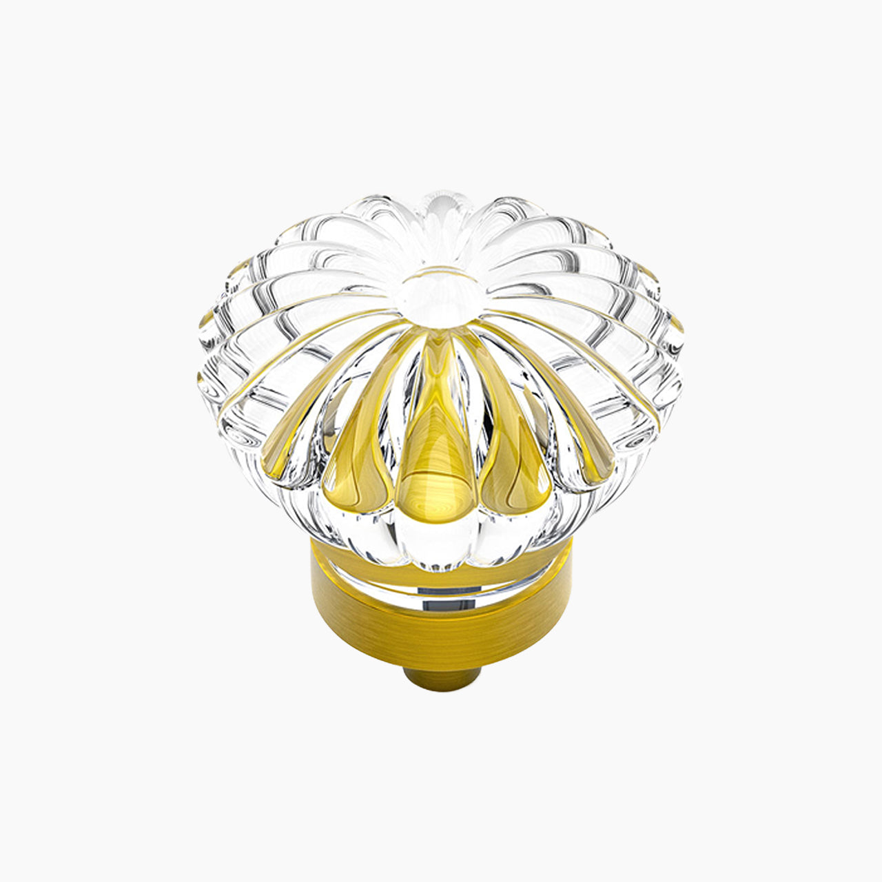 SENY Flower Crystal Cabinet Knobs – Vintage Glass Drawer Knobs for Kitchen, Bathroom & Furniture (4 Pack)